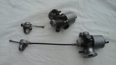 Carburettor, throttle cable and throttle lever. Data sheet..jpg