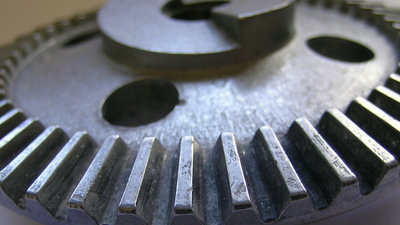 Main Gear Close up view some wear on gear teeth